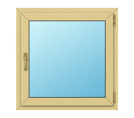 Деревянное окно из сосны 80x80 Г