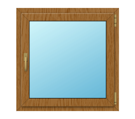 Деревянное окно из лиственницы 40x40 ПО