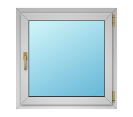 Дерево-алюминиевое окно 500x700 Г